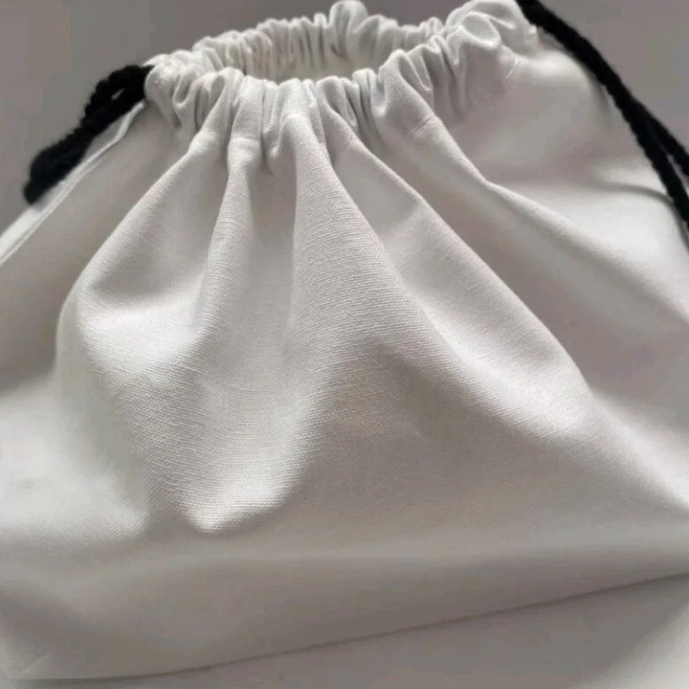 CHANEL Beauty MEDIUM Organic Cotton Drawstring Dust Bag 12"x7"x5" NEW AUTHENTIC - Picture 3 of 7